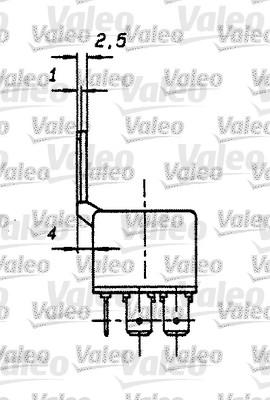 Valeo 643508 - Реле, робочий струм autozip.com.ua