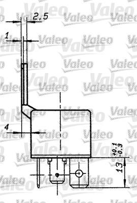 Valeo 643658 - Реле, робочий струм autozip.com.ua