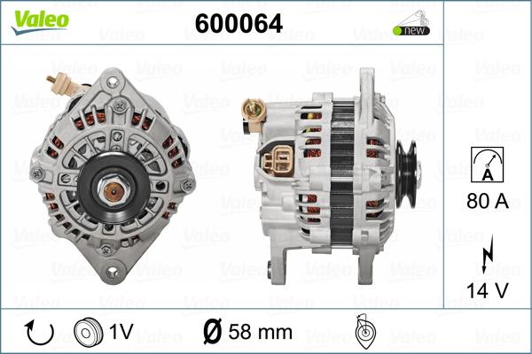 Valeo 600064 - Генератор autozip.com.ua