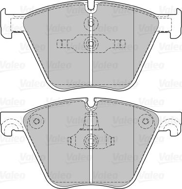 Valeo 601413 - Гальмівні колодки, дискові гальма autozip.com.ua