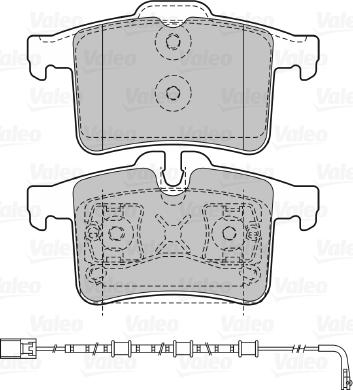 VALEO 601476 - Гальмівні колодки, дискові гальма autozip.com.ua