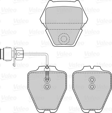 Valeo 601527 - Гальмівні колодки, дискові гальма autozip.com.ua