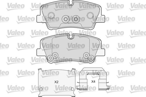 Valeo 601690 - Гальмівні колодки, дискові гальма autozip.com.ua