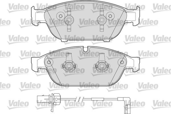 Valeo 601659 - Гальмівні колодки, дискові гальма autozip.com.ua