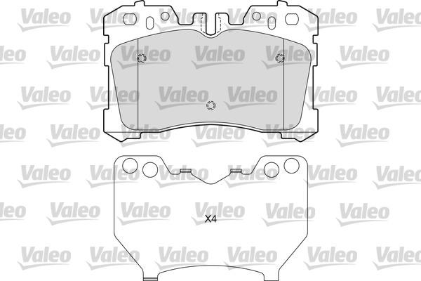 Valeo 601654 - Гальмівні колодки, дискові гальма autozip.com.ua