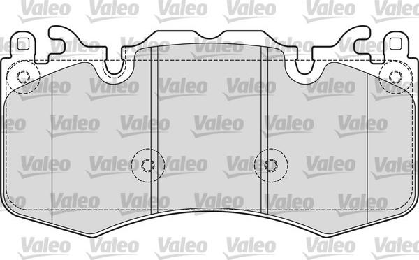 Valeo 601656 - Гальмівні колодки, дискові гальма autozip.com.ua