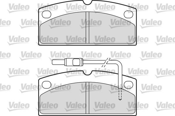 Valeo 601650 - Гальмівні колодки, дискові гальма autozip.com.ua