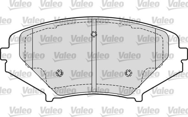 Valeo 601651 - Гальмівні колодки, дискові гальма autozip.com.ua