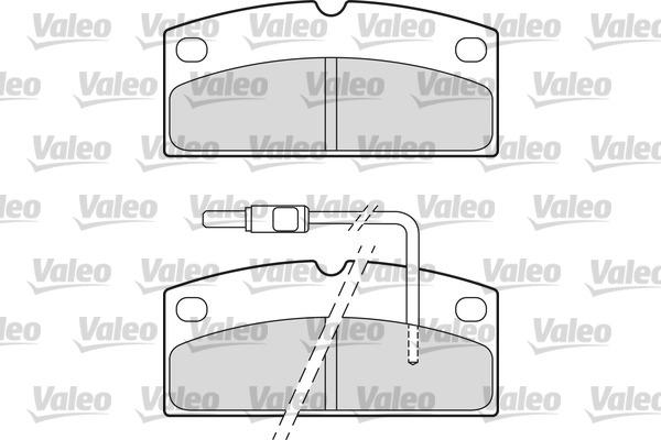 Valeo 601665 - Гальмівні колодки, дискові гальма autozip.com.ua