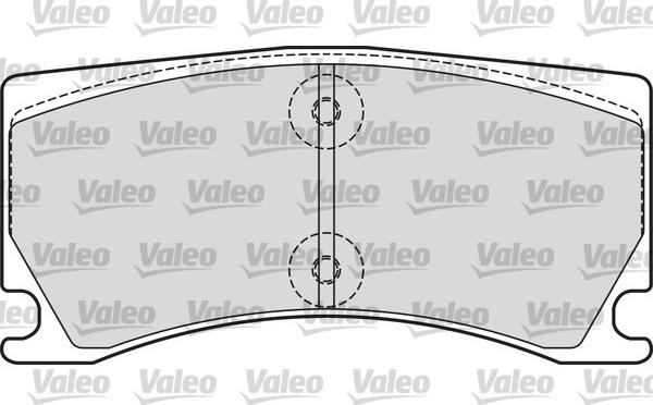 Valeo 601660 - Гальмівні колодки, дискові гальма autozip.com.ua
