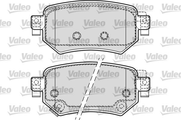 Valeo 601688 - Гальмівні колодки, дискові гальма autozip.com.ua