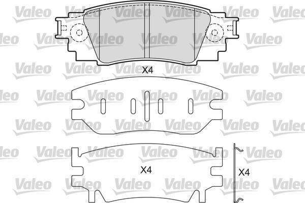 VALEO 601687 - Гальмівні колодки, дискові гальма autozip.com.ua