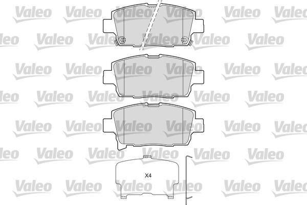 Valeo 601673 - Гальмівні колодки, дискові гальма autozip.com.ua