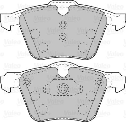 Valeo 601007 - Гальмівні колодки, дискові гальма autozip.com.ua