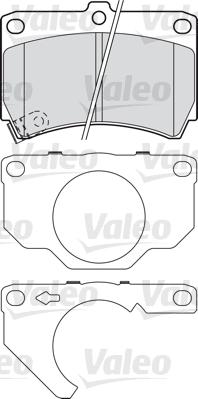 Valeo 601018 - Гальмівні колодки, дискові гальма autozip.com.ua