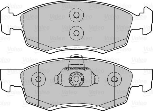 Valeo 601017 - Гальмівні колодки, дискові гальма autozip.com.ua