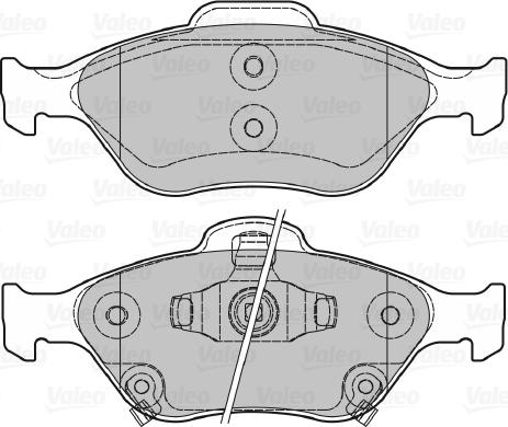 Valeo 601026 - Гальмівні колодки, дискові гальма autozip.com.ua