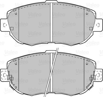 VALEO 601023 - Гальмівні колодки, дискові гальма autozip.com.ua