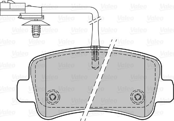 VALEO 670151 - Гальмівні колодки, дискові гальма autozip.com.ua
