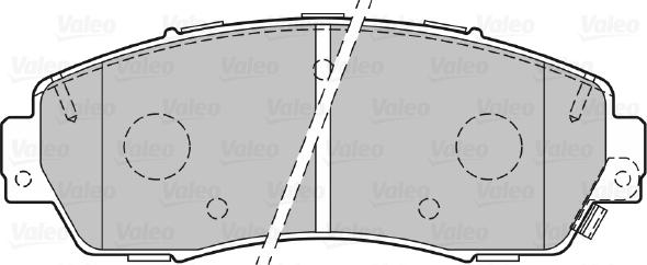 Valeo 601365 - Гальмівні колодки, дискові гальма autozip.com.ua