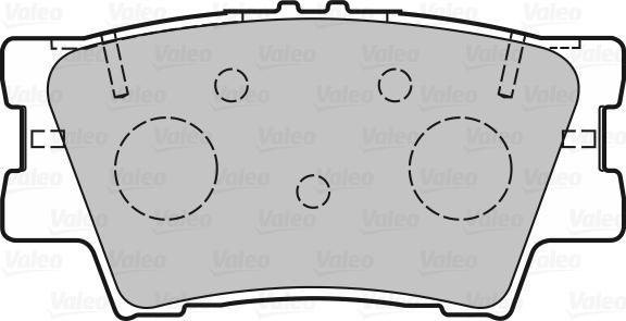 Valeo 601366 - Гальмівні колодки, дискові гальма autozip.com.ua