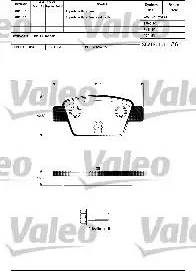 Valeo 601307 - Гальмівні колодки, дискові гальма autozip.com.ua