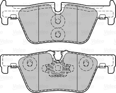 Valeo 601311 - Гальмівні колодки, дискові гальма autozip.com.ua