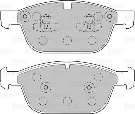 Valeo 601381 - Гальмівні колодки, дискові гальма autozip.com.ua