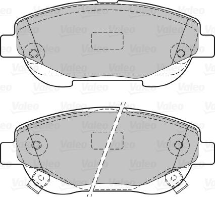 Valeo 601290 - Гальмівні колодки, дискові гальма autozip.com.ua