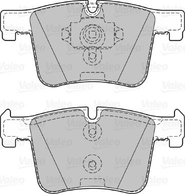 Valeo 601288 - Гальмівні колодки, дискові гальма autozip.com.ua