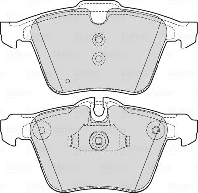 Valeo 601752 - Гальмівні колодки, дискові гальма autozip.com.ua