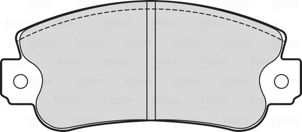 Valeo 601713 - Гальмівні колодки, дискові гальма autozip.com.ua
