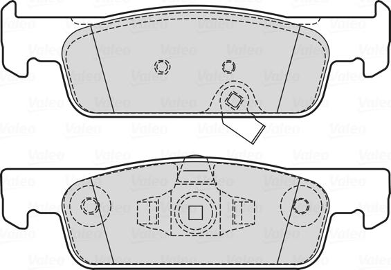 Valeo 601732 - Гальмівні колодки, дискові гальма autozip.com.ua