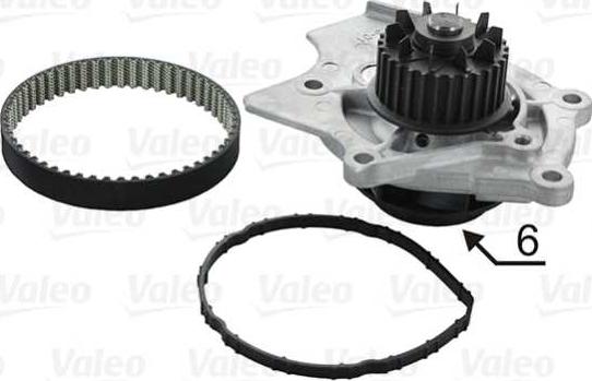 VALEO 614594 - Водяний насос + комплект зубчатого ременя autozip.com.ua