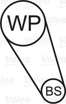 VALEO 614594 - Водяний насос + комплект зубчатого ременя autozip.com.ua