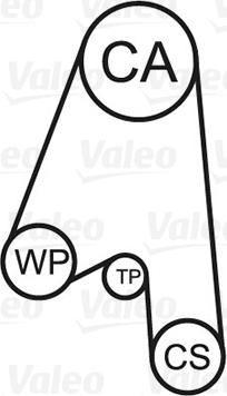 Valeo 614575 - Водяний насос + комплект зубчатого ременя autozip.com.ua