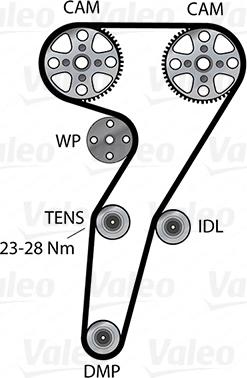 Valeo 614644 - Водяний насос + комплект зубчатого ременя autozip.com.ua