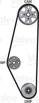 VALEO 614653 - Водяний насос + комплект зубчатого ременя autozip.com.ua