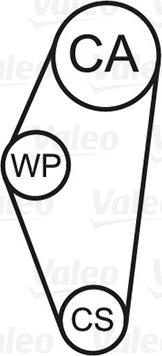VALEO 614606 - Водяний насос + комплект зубчатого ременя autozip.com.ua
