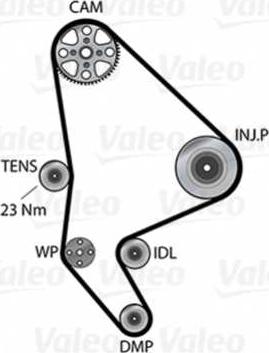 VALEO 614602 - Водяний насос + комплект зубчатого ременя autozip.com.ua