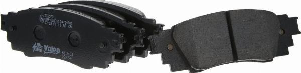 VALEO 610431 - Гальмівні колодки, дискові гальма autozip.com.ua