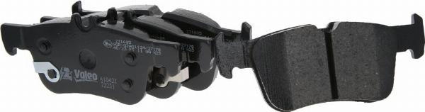VALEO 610421 - Гальмівні колодки, дискові гальма autozip.com.ua