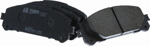 VALEO 610547 - Гальмівні колодки, дискові гальма autozip.com.ua