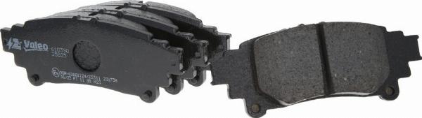 VALEO 610390 - Гальмівні колодки, дискові гальма autozip.com.ua
