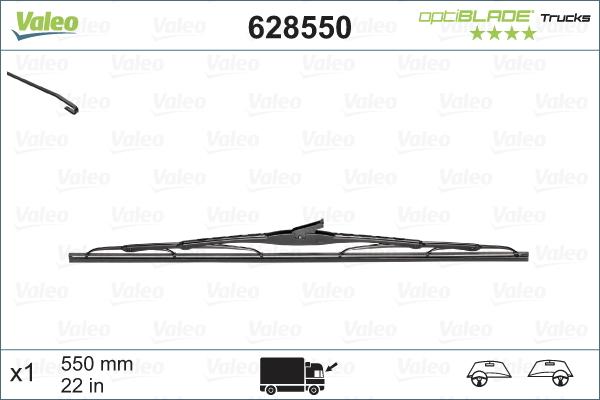 VALEO 628550 - Щітка склоочисника autozip.com.ua