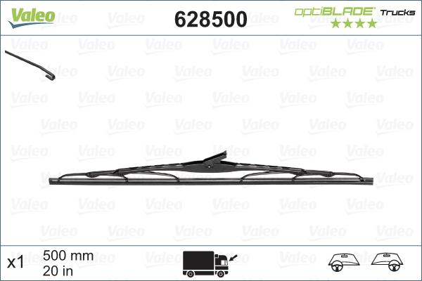 VALEO 628500 - Щітка склоочисника autozip.com.ua