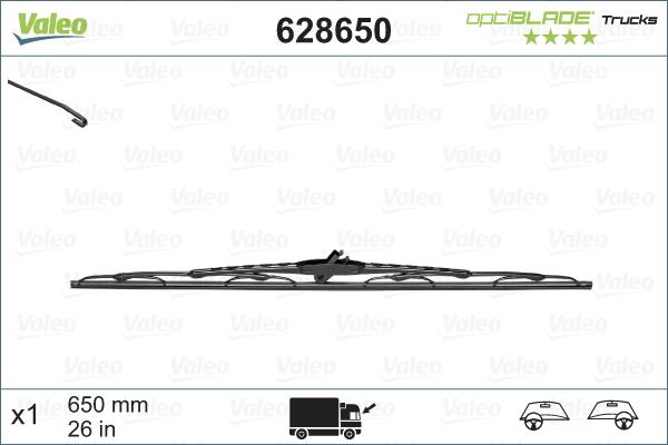 VALEO 628650 - Щітка склоочисника autozip.com.ua