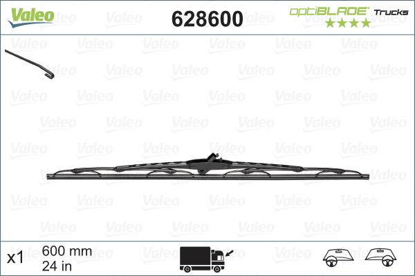 VALEO 628600 - Щітка склоочисника autozip.com.ua