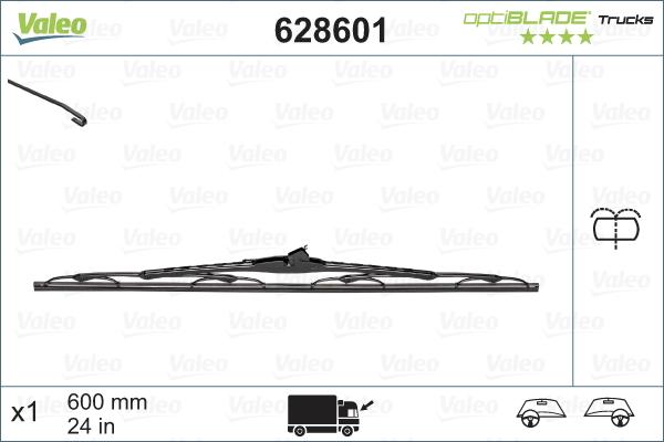 VALEO 628601 - Щітка склоочисника autozip.com.ua