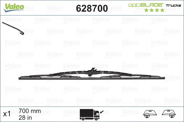 VALEO 628700 - Щітка склоочисника autozip.com.ua